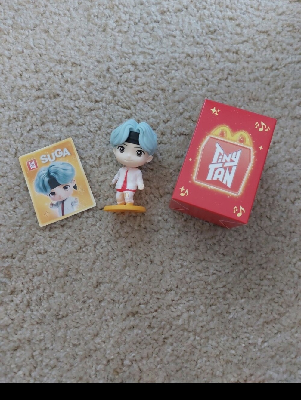 Suga TinyTan X McDonald's Happy Meal Toy New Encore Edition